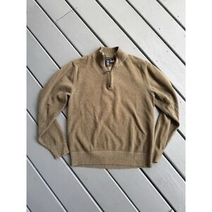 Vintage Men's Green Gray Structure long sleeve sweater Vintage Cotton Large‎